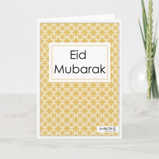 Eid Mubarak - Eenvoudig Kaart (Voorkant)