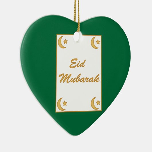 Eid Mubarak Eid al Fitr Keramisch Ornament (Rechts)