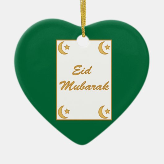 Eid Mubarak Eid al Fitr Keramisch Ornament (Voorkant)