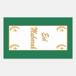 Eid Mubarak Eid al Fitr Rechthoekige Sticker