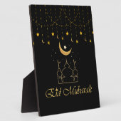 Eid Mubarak Eid Decoratie Tafelkaart Fotoplaat (Zijkant)