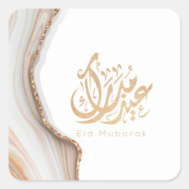 Eid Mubarak, Eid Gifts, Arabische kalligrafie Vierkante Sticker