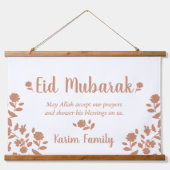 Eid Mubarak - Eigen islam - Startbord Hangend Wandkleed (Voorkant)