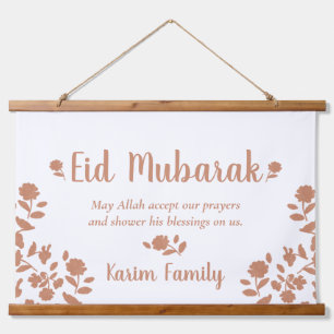 Eid Mubarak - Eigen islam - Startbord Hangend Wandkleed