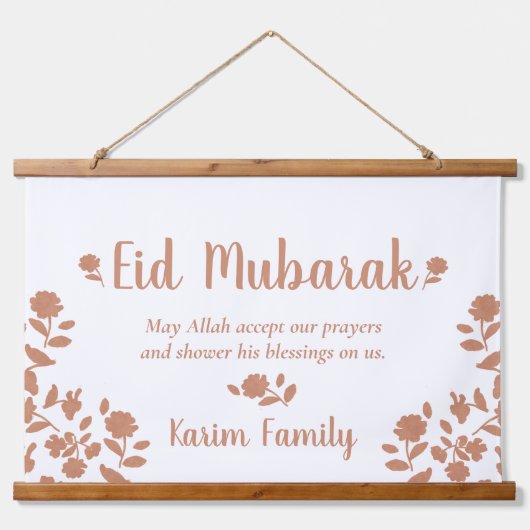 Eid Mubarak - Eigen islam - Startbord Hangend Wandkleed (Voorkant)