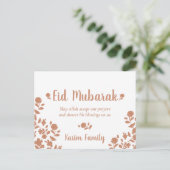 Eid Mubarak - Eigen islam - Stationair decor Briefkaart (Staand voorkant)