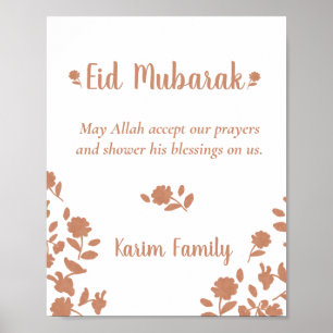 Eid Mubarak - Eigen islam - Stationair decor Poster