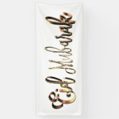 Eid Mubarak Elegant Gold Kijk Typografie Spandoek (Verticaal)
