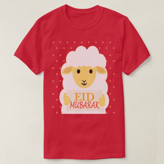 Eid Mubarak en Eid Al Adha Funny T-shirt (Design voorkant)