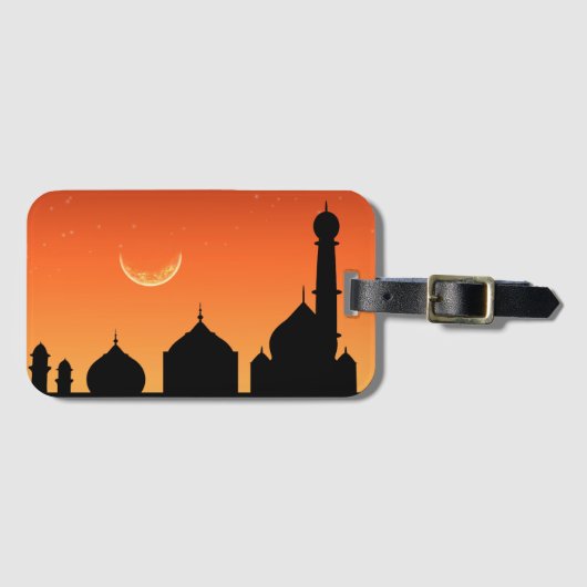Eid Mubarak Evening Sky Bagagelabel (Voorkant (horizontaal))