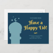 Eid Mubarak Evening Sky - Briefkaart (Voorkant / Achterkant)