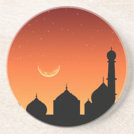 Eid Mubarak Evening Sky Zandsteen Onderzetter