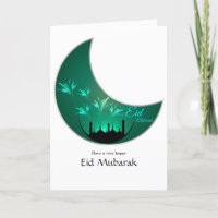 Eid Mubarak Familie Foto Groet