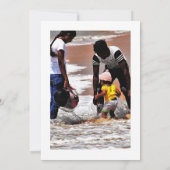 Eid Mubarak Familie Fotogroet Kaart (Achterkant)