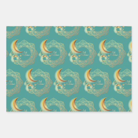 Eid mubarak fanoos inpakpapier vel (Voorkant)