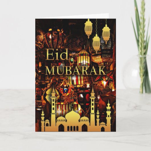 Eid Mubarak Feestdagen Kaart (Voorkant)