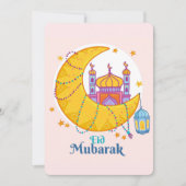Eid Mubarak Feestdagenkaart (Voorkant)
