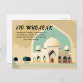 Eid Mubarak Feestdagenkaart (Voorkant / Achterkant)