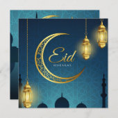 Eid Mubarak  Feestdagenkaart (Voorkant / Achterkant)