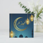 Eid Mubarak  Feestdagenkaart (Staand voorkant)