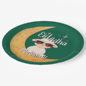 Eid Mubarak Feestviering Party Papieren Bordje (Gekanteld)