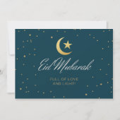 Eid Mubarak Flat Wenskaart Kaart (Voorkant)