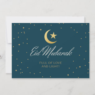 Eid Mubarak Flat Wenskaart Kaart