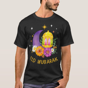Eid Mubarak Floral Islamic Ramadan Tshirt voor Mus