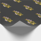 Eid Mubarak Floral Islamitische Vloervrouw Cadeaupapier (Hoek)