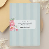 Eid Mubarak Floral Pink Peony Silver Folie Feestdagenkaart