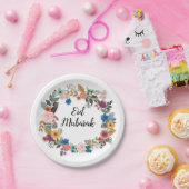 EID MUBARAK FLORAL WREATH BORDEN PAPIEREN BORDJE (Feest)