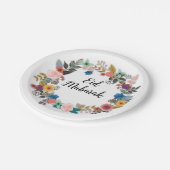 EID MUBARAK FLORAL WREATH BORDEN PAPIEREN BORDJE (Gekanteld)