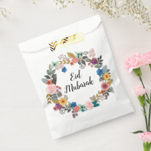 EID MUBARAK FLORAL WREATH FAVOR BAGS BEDANKZAKJE