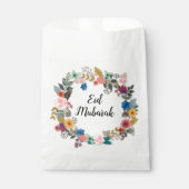 EID MUBARAK FLORAL WREATH FAVOR BAGS BEDANKZAKJE (Voorkant)