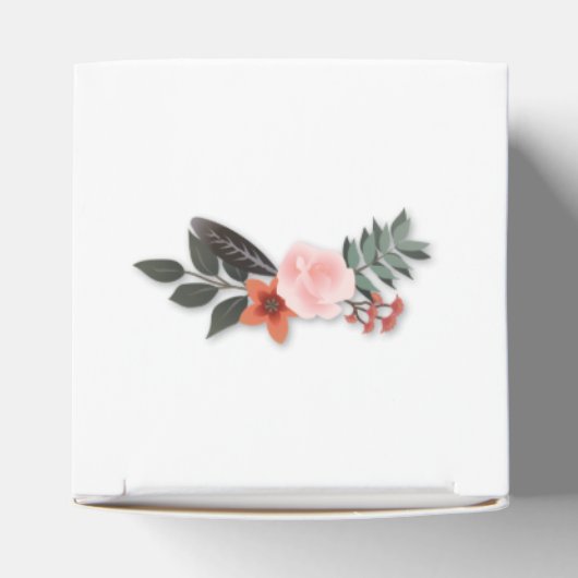 EID MUBARAK FLORAL WREATS FAVOR CUBE BEDANKDOOSJES (Bovenkant)