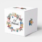 EID MUBARAK FLORAL WREATS FAVOR CUBE BEDANKDOOSJES (Achterkant)