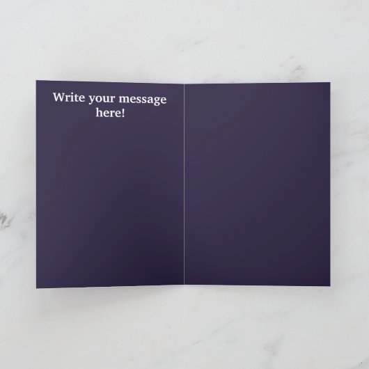 Eid Mubarak Folded Wenskaart Kaart (Binnen)