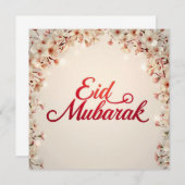 Eid mubarak for Eid Fitr Card Bedankkaart (Voorkant / Achterkant)