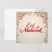 Eid mubarak for Eid Fitr Card Bedankkaart (Voorkant / Achterkant)