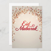Eid mubarak for Eid Fitr Card Kaart (Voorkant / Achterkant)