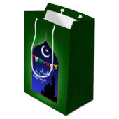 Eid Mubarak Garland Moon Medium Cadeauzakje (Achterkant Gekanteld)