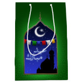Eid Mubarak Garland Moon Medium Cadeauzakje (Voorkant)