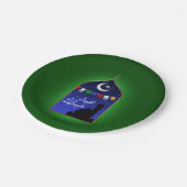 Eid Mubarak Garland Moon Papieren Bordje (Gekanteld)