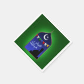 Eid Mubarak Garland Moon Servet (Hoek)