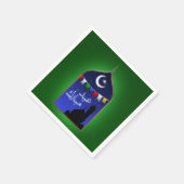 Eid Mubarak Garland Moon Servetten (Hoek)