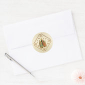 Eid Mubarak - Gelukkig offerfeest Ronde Sticker (Envelop)