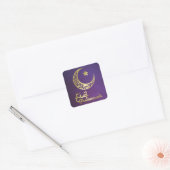 Eid Mubarak - Gelukkig offerfeest Vierkante Sticker (Envelop)