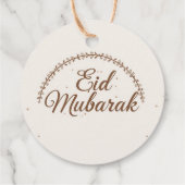 Eid mubarak gepersonaliseerde cadeaubijlage  bedankjes labels (Achterkant)