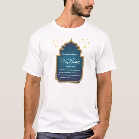 Eid Mubarak gesneden  T-shirt (Voorkant)