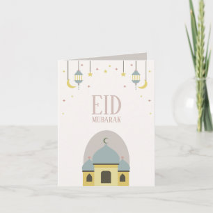 Eid Mubarak gevouwen wenskaart